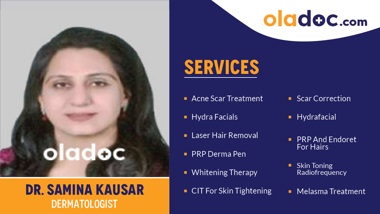 Services provided by Dr. Samina Kausar